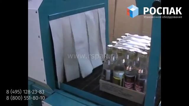 Термонож и термотоннель для групповой упаковки в термоусадочную плёнку бутылок, коробок (пр. Россия смотреть онлайн