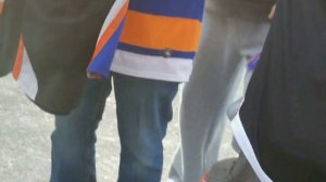 New York Isles fans "WELCOME" home the snake/traitor john tavares feb28th2019tailgate-burnings