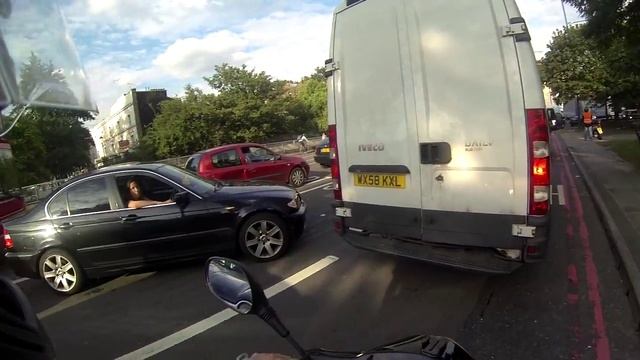 Shepherd bush london , Shepherds bush roundabout, honda psi 125