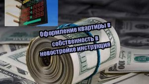 Оформление квартиры в собственность в новостройке инструкция