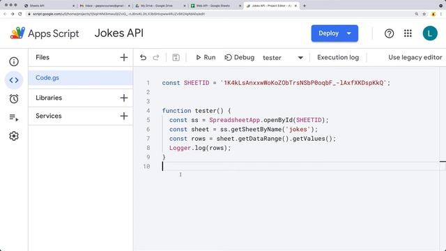 Sheets Data to a Web Page Part 1 смотреть онлайн