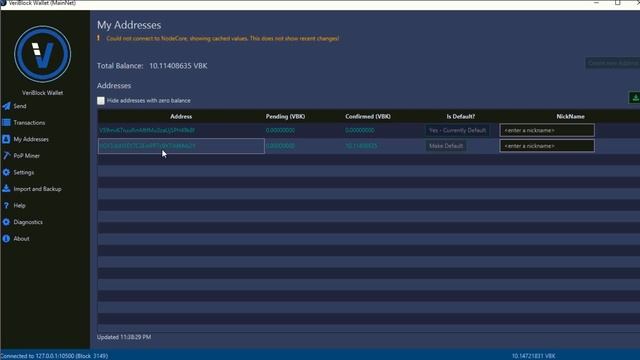 Кошелёк VERIBLOCK импорт офлайн адреса смотреть онлайн