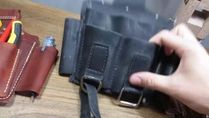 Поясная сумка для инструмента из кожи своими руками