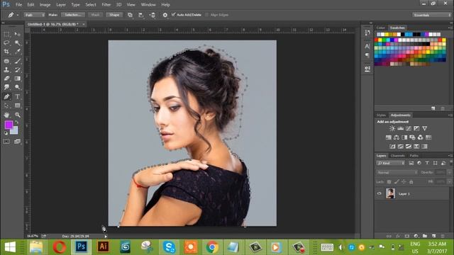 How to Cut Out Hair in Adobe Photoshop Easily смотреть онлайн