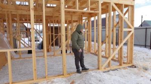 Каркасный дом в 2 этажа! Обзор нашего каркасника в СНТ "Елочки 2".