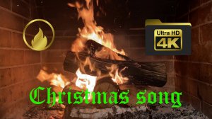 Рождественский огонь: магия камина и костра в 4K