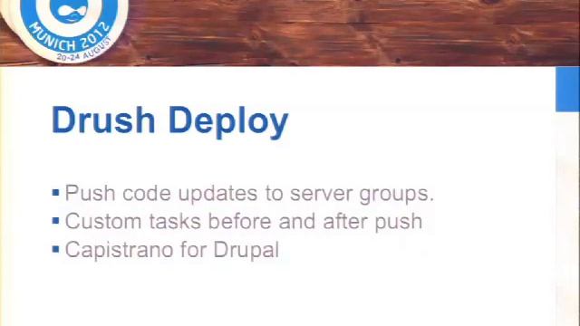 DrupalCon Munich 2012: The Drush Ecosystem смотреть онлайн
