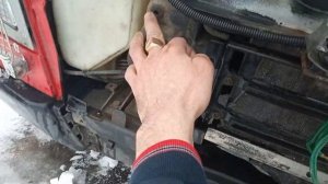 снятие облицовки и бампера VOLVO FM, места крепления болтов