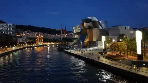 The Guggenheim Museum Bilbao by night