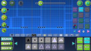 Построил уровни за 1 мин.  5 мин. и 10 мин. в Geometry dash!