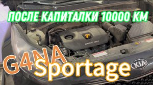 10000 км после капиталки. ДВС G4NA. Kia Sportsge 4G. ТО-19.