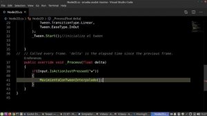 Godot Engine C# usar nodo Tween con nodos 2D y nodos 3D "INTERPOLACIÓN LINEAL"