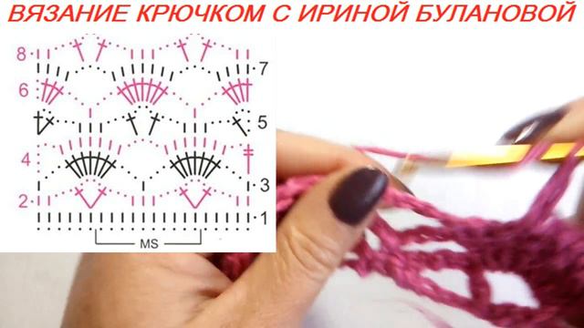 ЖАКЕТ КРЮЧКОМ. РАЗБОР УЗОРА+СХЕМА+ВЫКРОЙКА || CROCHET. JACKET. PARSING THE PATTERN+DIAGRAM+VYRONA