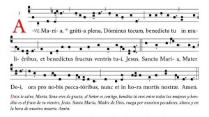 «Ave Maria» (antiphona) – Salutación angélica – Canto Gregoriano