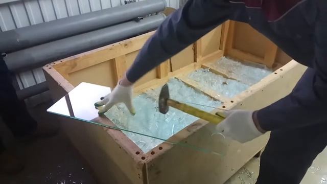 Закаленное стекло. Проверка на прочность
