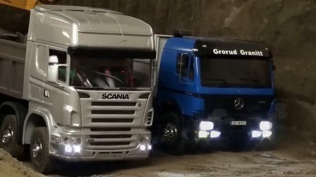 Игрушечные машинки на пульте управления Экскаватор Грузовик