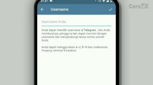 Cara Membuat Username atau Nama Pengguna Telegram (ID Telegram)