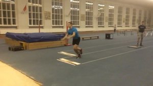 Тройной прыжок с места: Кружков В. (тренировка от 21.12.2015)