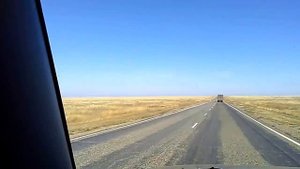4 Степь Калмыкия Дорога Элиста-Волгоград Огромный простор