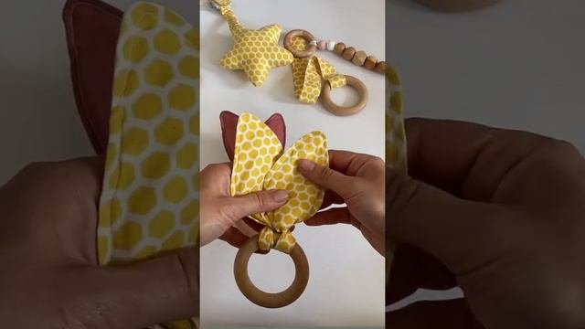 Сенсорные шуршащие ушки - развивающая игрушку для малыша