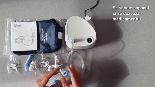 Aparat de aerosoli nebulizator Philips Elegance смотреть онлайн