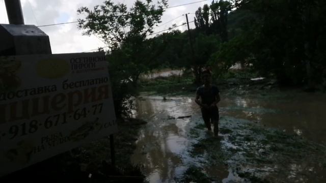 Ловят рыбу руками после потопа в Архипо-Осиповке. смотреть онлайн