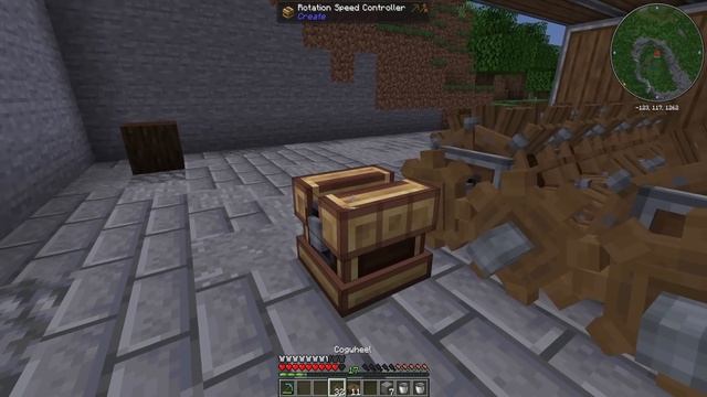I built a COMPACT MOB FARM in minecraft create mod