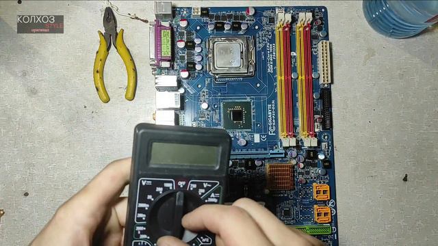 Лайтовый ремонтик материнской платы GA-P35-DS3L смотреть онлайн