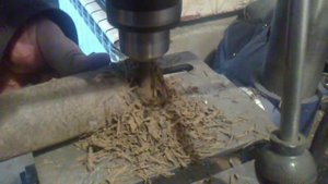 Работа фрезы из сверла +18