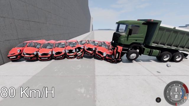 10 DAEWOO MATIZ vs SCANIA! 120 Km/H CRASH TEST! - BeamNg Drive смотреть онлайн