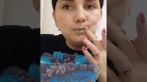 short bread with blue uzbek cream satisfying video by Marta Riva vlog