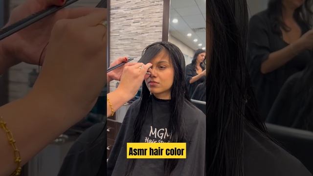 asmr haircut transformation @asmrhaircolor #shortsfeed2023 #haircolor2024 #newvideo #haircolor