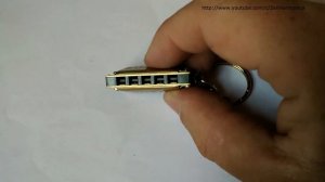 Брелок - губная гармошка с Алиэкспресс, Suzuki, 5 отверстий, мини, тональность С.  Обзор.