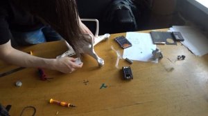 Ремонт оторванного подвеса DJI Phantom 4.