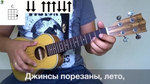 ANIMAL ДЖАZ - ТРИ ПОЛОСКИ разбор на укулеле