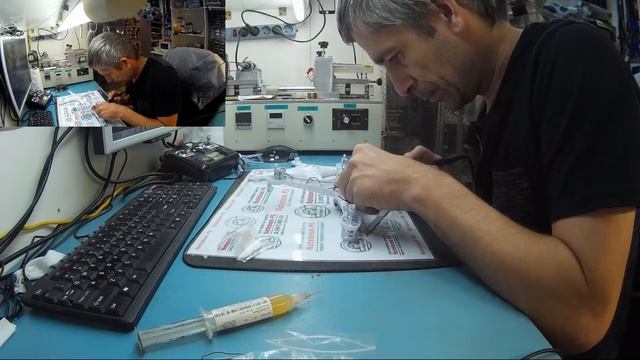 Ремонт квадрокоптера - Syma X5C замена двигателя. смотреть онлайн