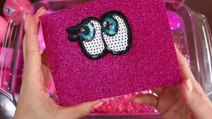 Big Mega PINK!_Mixing _Neon Pink_Makeup,More Stuff Into slime!Most Satisfying Slime Video.mp4