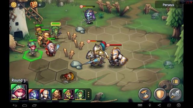 Heroes Tactics Heroic Mode Map Level 1-4 ★★★ (F2P Heroes + No Pegasus) смотреть онлайн