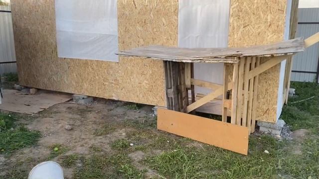 Мини дом своими руками 3х6 18м2 обшиваю asb #минидом #своими руками #дача #огород #делаюсам #спб