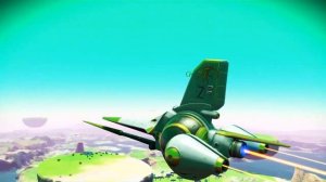 No Man's Sky - Exotic White/Gold Starship S-Class - Eissentam Galaxy