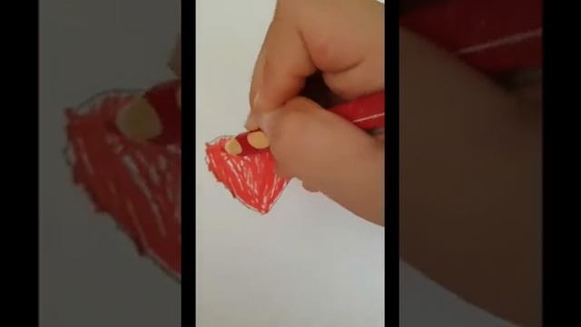 ПУШИСТОЕ СЕРДЕЧКО. Рисунок для детей и любителей рисовать.