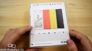 Распаковка Sony Xperia Z5 Compact в желтом цвете (unboxing)