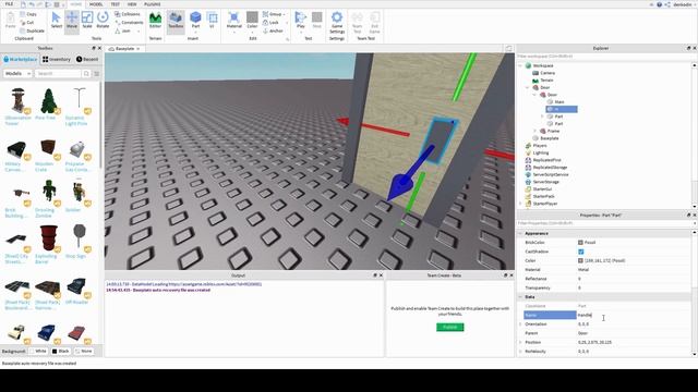 Roblox Studio | Как сделать открывающуюся дверь