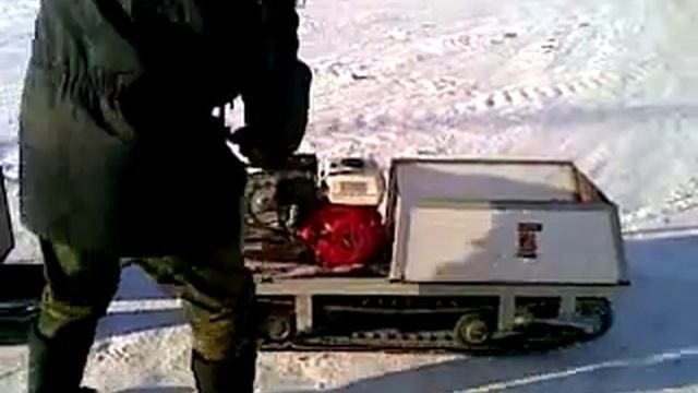 Самодельная мотособака.