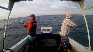 Snapper Fishing Evans Head Using Gulp Soft Plastics Double Hook Up