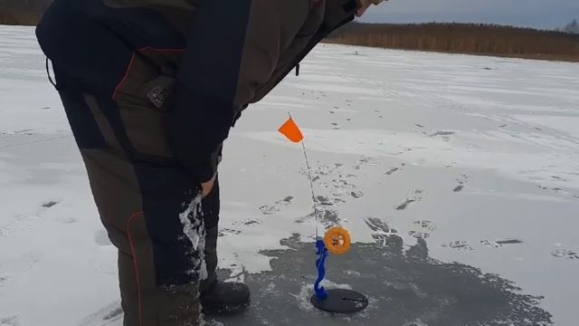РЫБАЧУ НА ЖЕРЛИЦЫ НА ПЕРВОМ ЛЬДУ 2022-2023| зимняя рыбалка смотреть онлайн