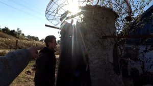туалет    на  улице  из  арт бетона  в  виде  гриба , своими  руками. первая часть