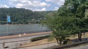 Природа Германии. Красивая дорога вдоль Рейна