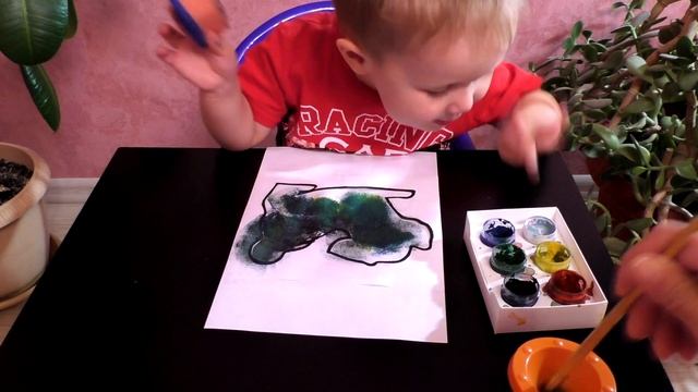 Рисуем картины обычной губкой Творческое занятие для детей смотреть онлайн