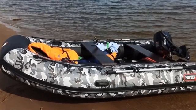 Первый выход на воду на Хантер 360 А. Реальный отзыв. Советуем посмотреть. смотреть онлайн